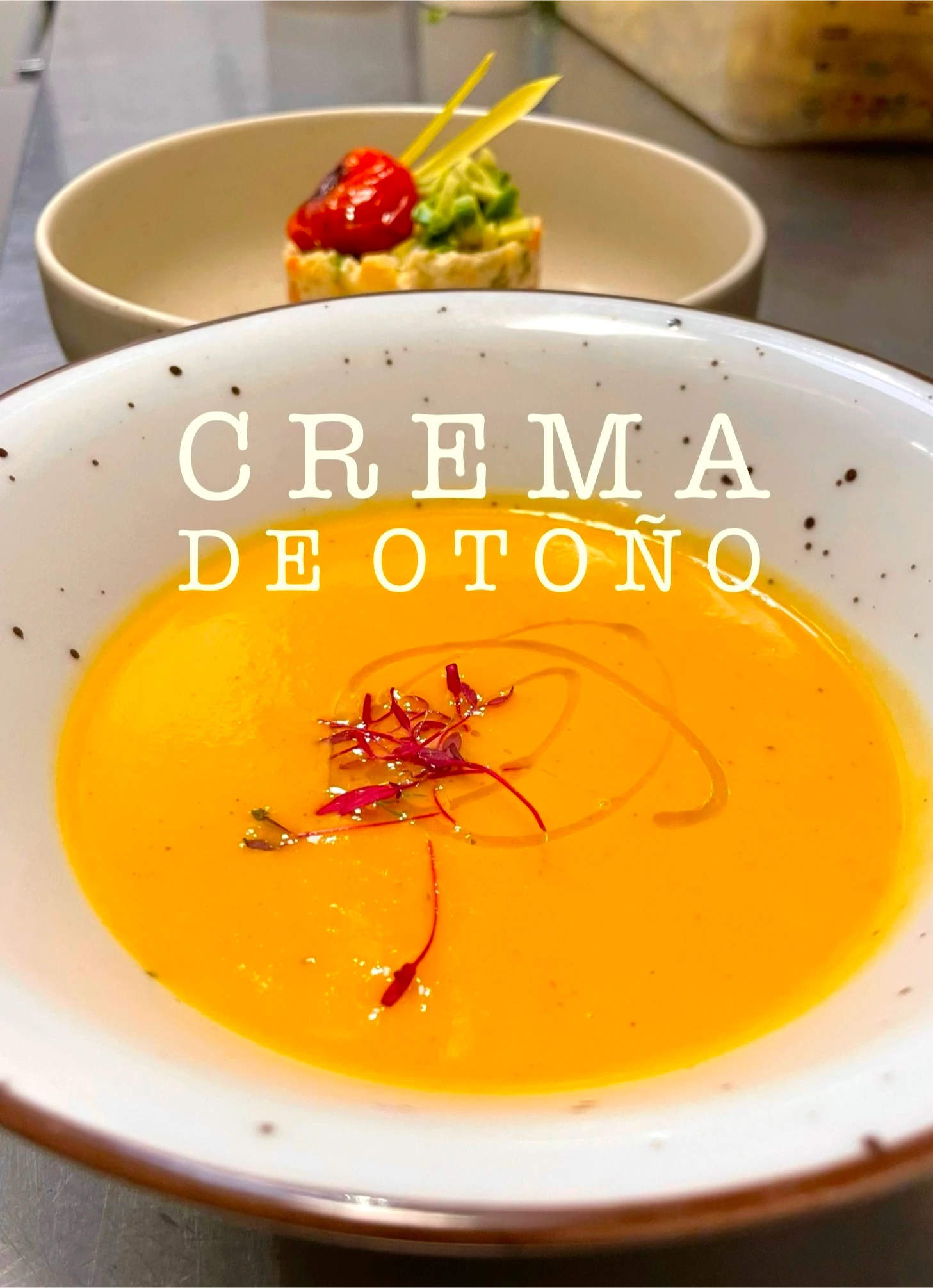 Crema de otoño de zapallo vegana en Punto Vegano SLL